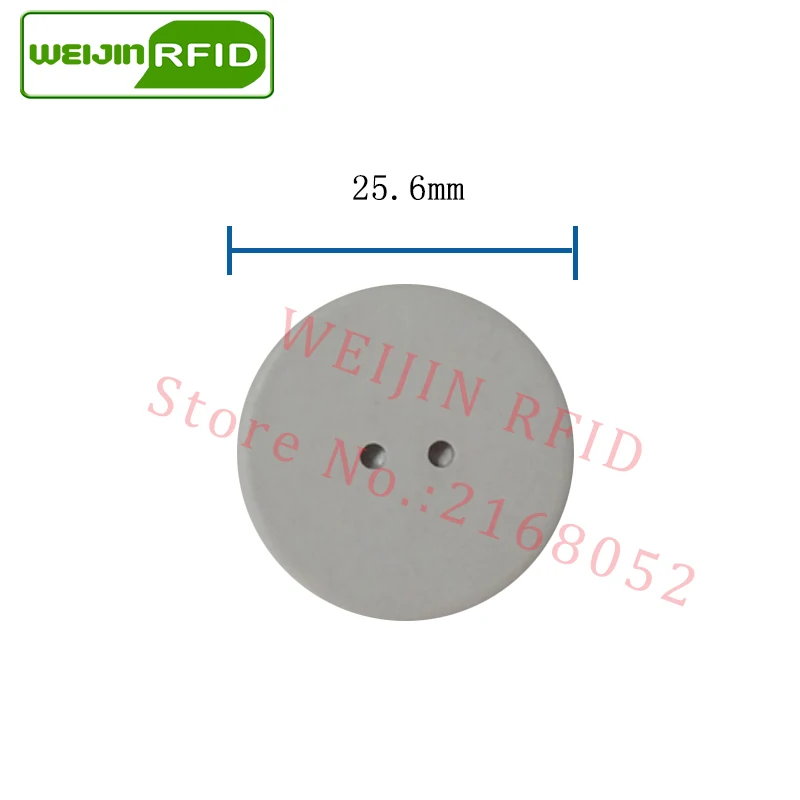 UHF RFID tag laundry PPS button Washable heat resisting 915m 868m 860-960M Alien Higgs3 EPC Gen2 6C smart card passive RFID tags