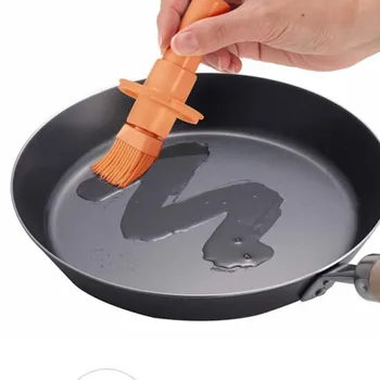 

Safety High temperature silicone oil bottle with brush barbecue BBQ oil spraye cooking utensils for kichen gadgets
