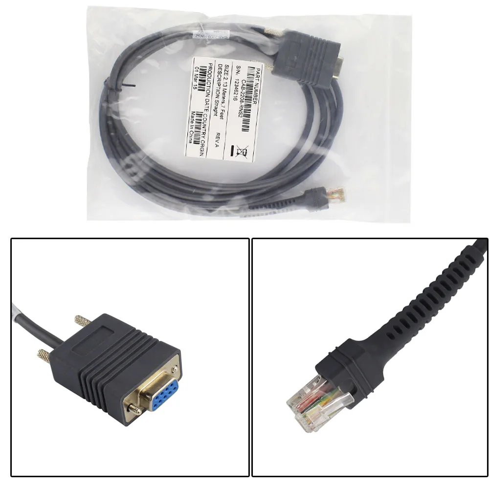 LS2208 Сканер 2 м Rs232 поставляется с кабелем адаптера питания для Motorola Symbol LS4208 DS6708