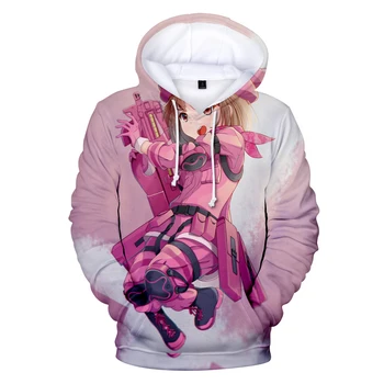 

fashion 3d hoodies Sword Art Online SAO printed men women Hoodie Pullover Tops casual Long Sleeve harajuku 3D Hooded Sweatshirts