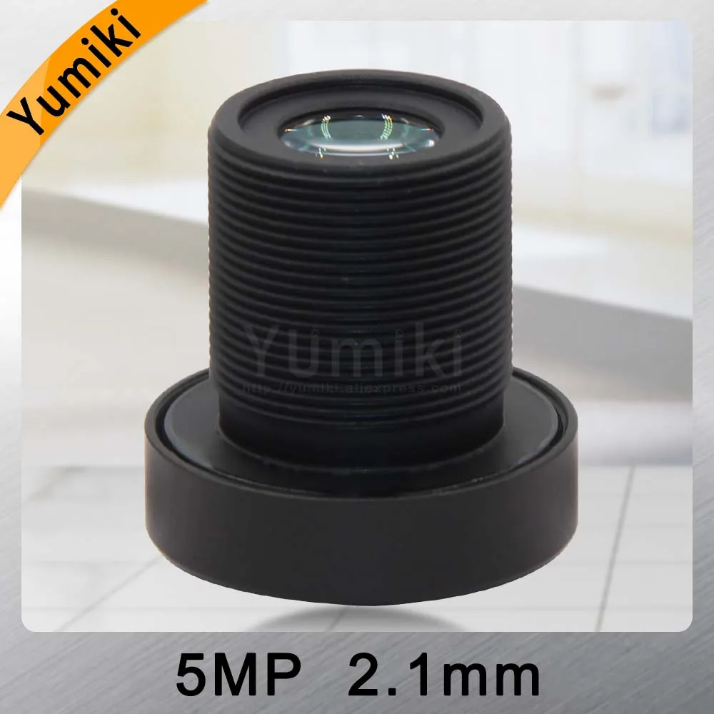 Yumiki 5,0 Megpixel M12 MTV 2,1 мм 5MP HD CCTV Камера объектива IR HD объектив камеры наблюдения фиксированная ирисовая диафрагма