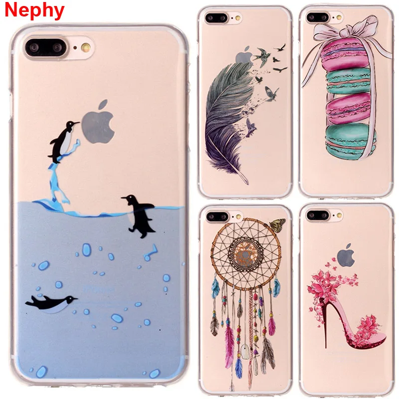 

Nephy Silicon Clear Case For iPhone 6 s 6S 7 8 Plus X 10 5 5S 5SE 6Plus 6SPlus 7Plus 8Plus iPhone6 3D Cartoon Cell Phone Cover