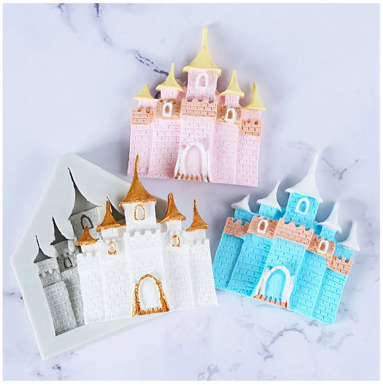 Przy Princess Castle Cake Mold Silicone Cup Wedding Chocolate Fondant