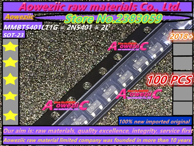 Aoweziic+ импортный MMBT5401LT1G 2N5401 2L MMBT5551LT1G 2N5551 G1 SOT-23 триодный транзистор низкой мощности