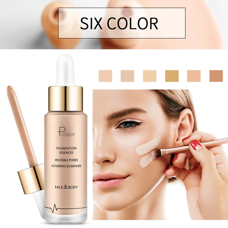 

Pudaier Perfect Cover Face Concealer Cream Moisturizer Brighten Facial Contour Corrector Foundation Makeup Liquid Concealer