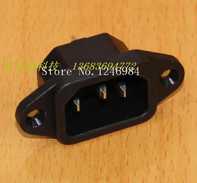 

[SA]WINFOONG AC outlet AC power outlet with a triangle lock ear ear style three -pin connector socket original SS-7B--100PCS/LOT