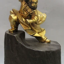 Bi003165 Подробная Информация о " Фиолетовый Бронзовый 24 К Золото Дамо Бодхидхарма Дхарма Будды боевые искусства Статуя