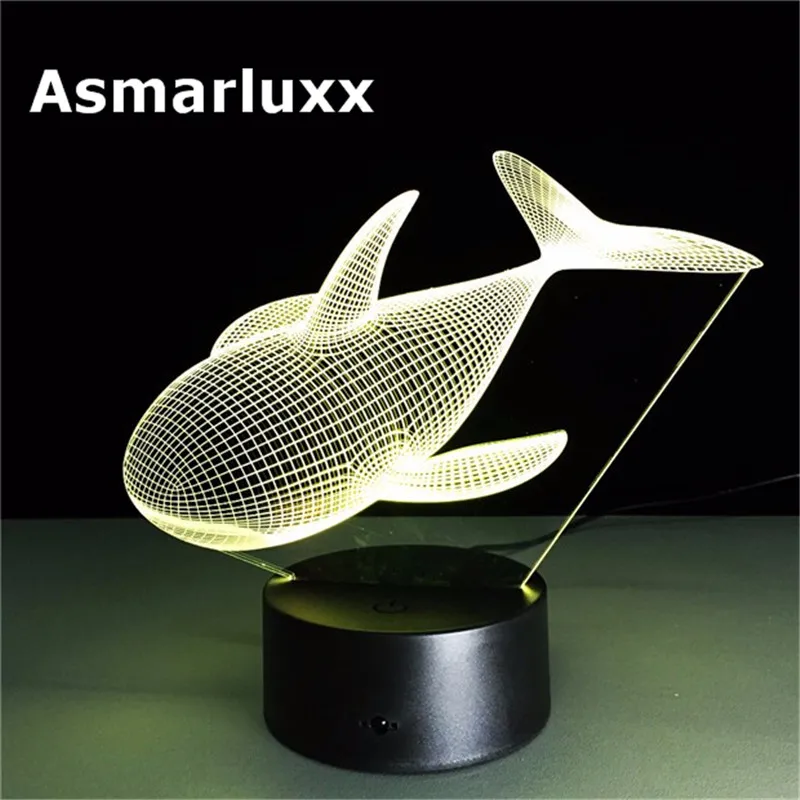 Asmarluxx whale 3d led lamp003