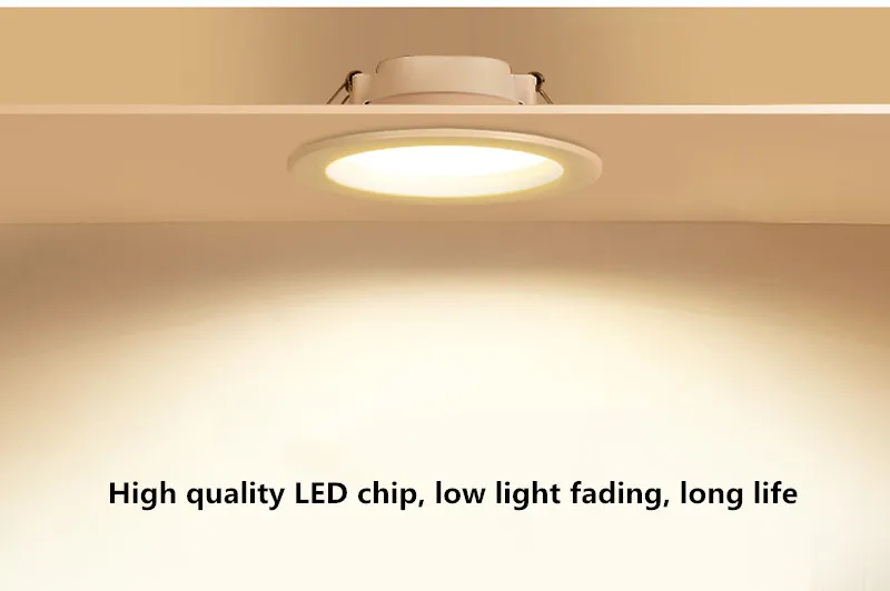 LED Downlight 3W 5W 7W 9W 12W 18W Round Recessed Lamp 220V 230V 240V Led Bulb Bedroom Kitchen Indoor LED Spot Lighting