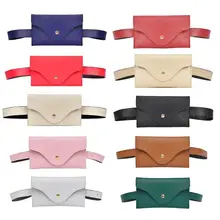 Стиль 90 см регулируемый плечевой ремень Длина Простой Классический женский pu кожаный поясной Пакет Чистый цвет кошелек Повседневная поясная сумка