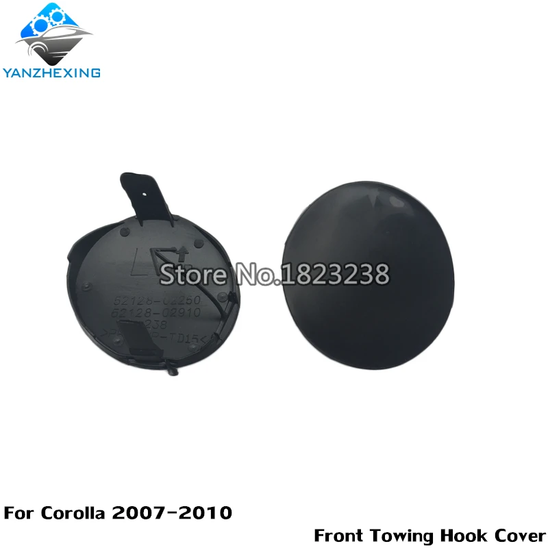 2PCS Left and Right Front Bumper Towing Hook Cover For Toyota Corolla 2007 2008 2009 2010 ZRE15
