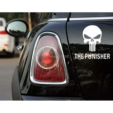 Aliauto The Punisher Funny Skull Car Stickers Decal for Toyota Ford Focus Chevrolet Volkswagen polo golf