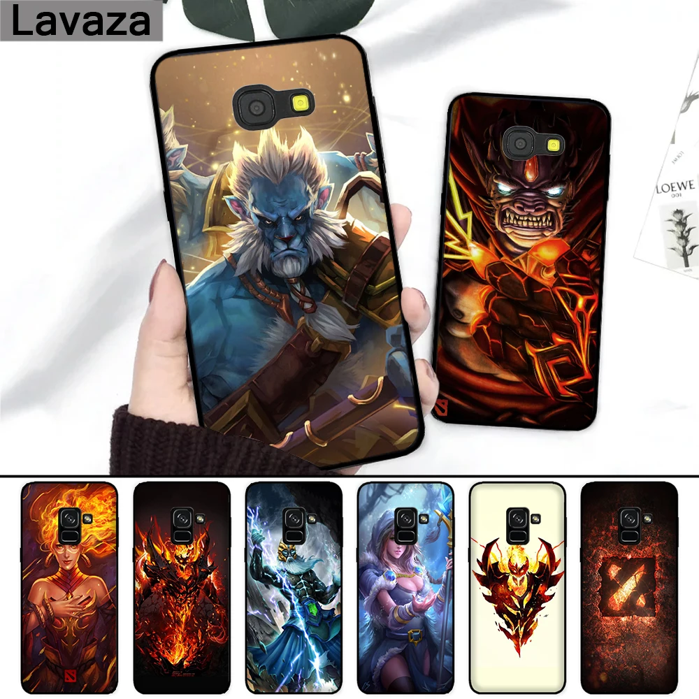 Lavaza игры dota 2 логотип силиконовый чехол для Samsung A3 A5 2016 2017 A6 плюс A7 A8 A9 A10 A30 A40 A50 A70 J6