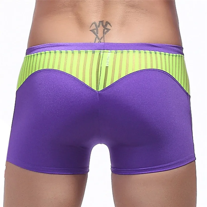 2018 New Mens Swim Briefs Swimwear Boxer Shorts Low Waist Boxers Underwear Men Comfortable Breathable Male Panties #2J19  (18)