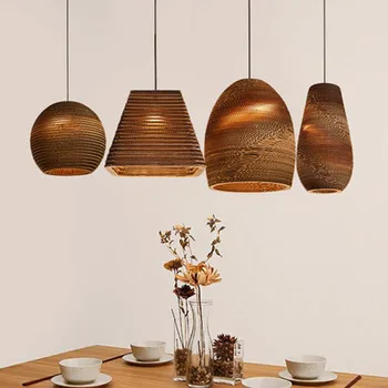 

Southeast Asia Naked Pupa Honeycomb Weave Kraft Paper Pendant Lamp Restaurant Teahouse Tea Bar Home Decor Lighting Fixture