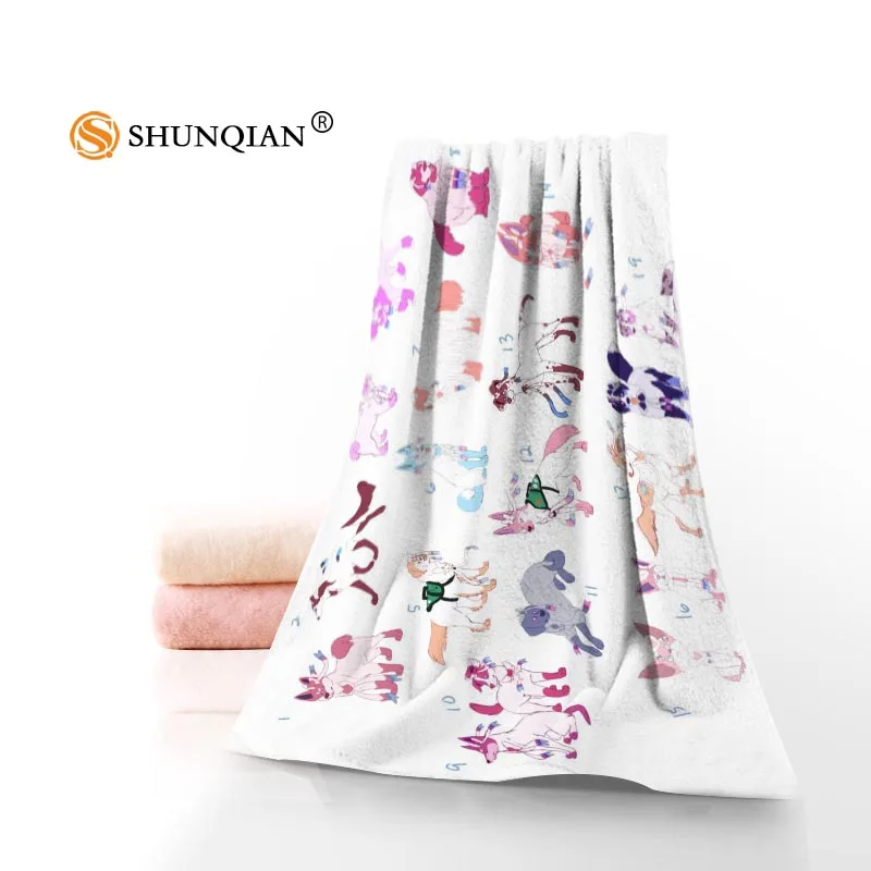 Пользовательский Sylveon полотенце с принтом хлопок лицо/банные полотенца из микрофибры Ткань для детей Мужчины Женщины полотенце для душа s