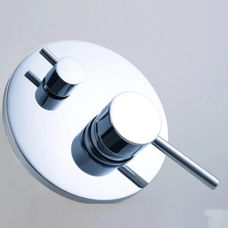 

Free Shipping Round Style Wall Mounted Bathroom Valve Mixer Cold Hot Valve Single Handle