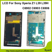 Black White LCD Display +Touch Screen Digitizer assembly+Frame / bezel+Tools For Sony Xperia Z1 L39 L39h LCD C6902 C6903 C6906