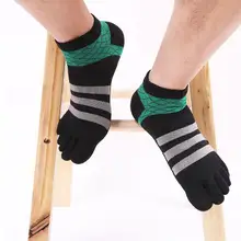 Модные мужские носки, противоскользящие хлопковые носки с пятью пальцами, удобные эластичные носки, влагостойкие носки, носки# X2