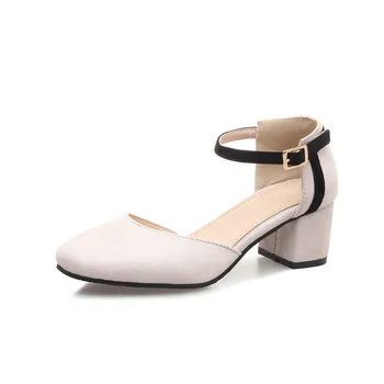 

Sweet little pure and fresh and contracted thick with female shoes summer new cingulate suede in 43 sandals with 32-18322