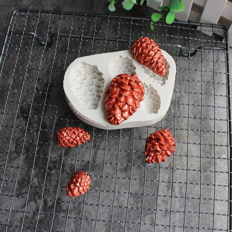 Шоколадная Форма торт stencil сосновые шишки формы кухонные формы аксессуары Кондитерские DIY Инструменты для выпечки