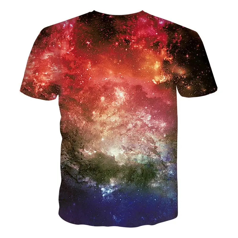 3D Galaxy cat t-shirt