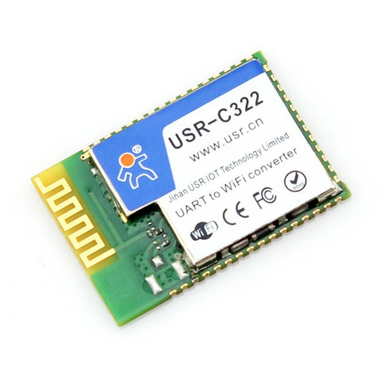 

USR-C322a Industrial Low Power Serial UART to Wifi 802.11b/g/n Module Wireless Transparent Transmission with TI CC3200 Chip Q010