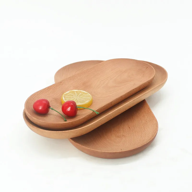 

Wooden Tableware Black Walnut Belt Handle Hanging Breadmaker Pizza Dessert Tray Wholesale Custom Kitchen Tableware