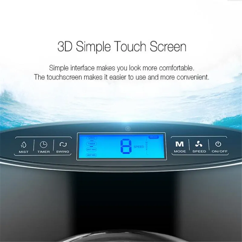 DIGOO DG F1101 вентилятор с пульверизатором сенсорным экраном и пультом