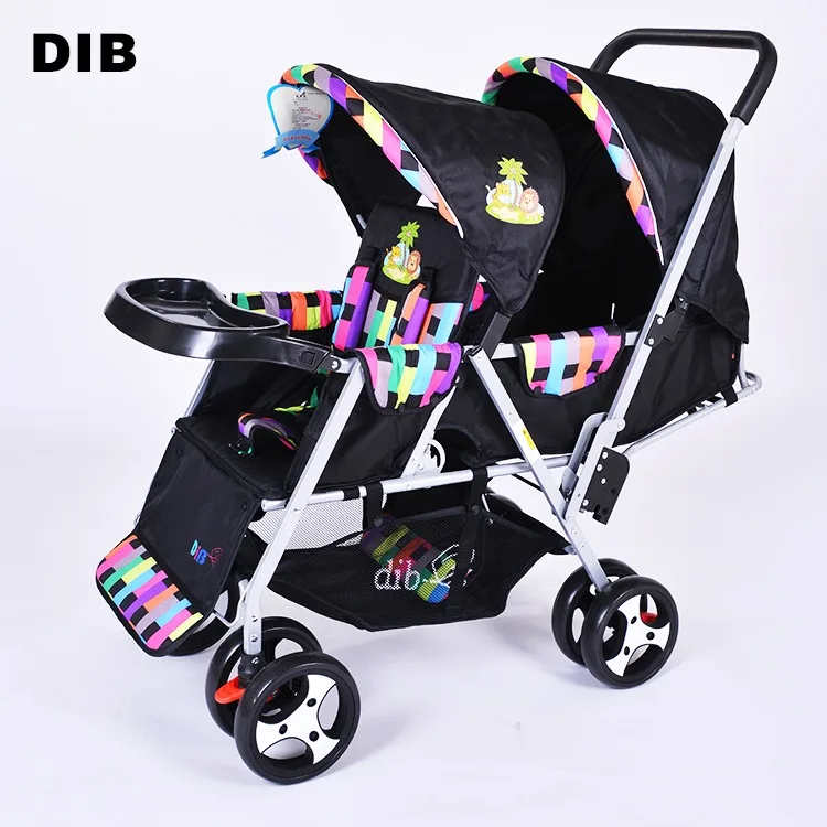 Baby Stroller For Twins Double Cribs For Twins Portable Folding Twin