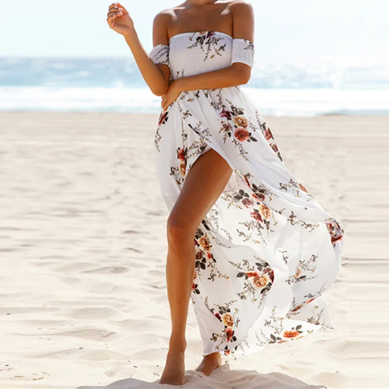 white off the shoulder sundress