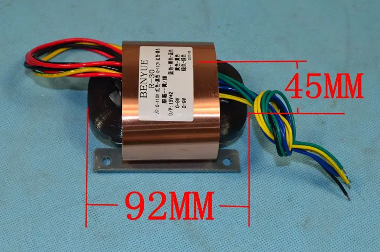 R30 R тип трансформатор 40 Вт двойной 15 три провода+ двойной 9V четыре линии(DAC аудио декодер предусилитель силовой трансформатор