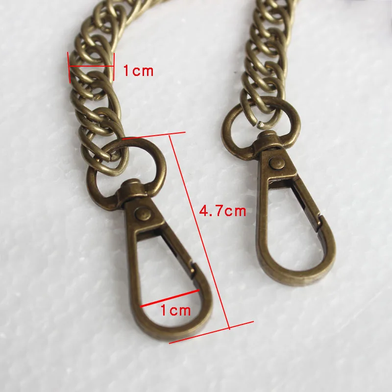 60/120cm Replacement Purse Metal Chain For Bags Shoulder Crossbody Strap Bag DIY Belt For Bag Accessories Hardware Iron Chain 