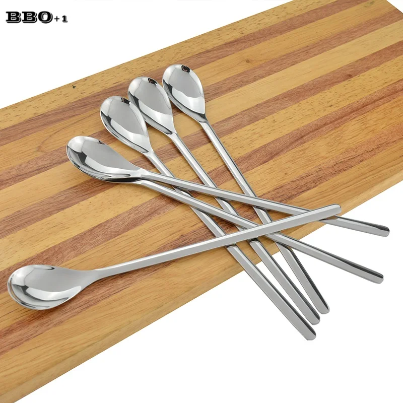 Buy 9'' 304 Stainless Steel Long handle Iced Tea Spoon