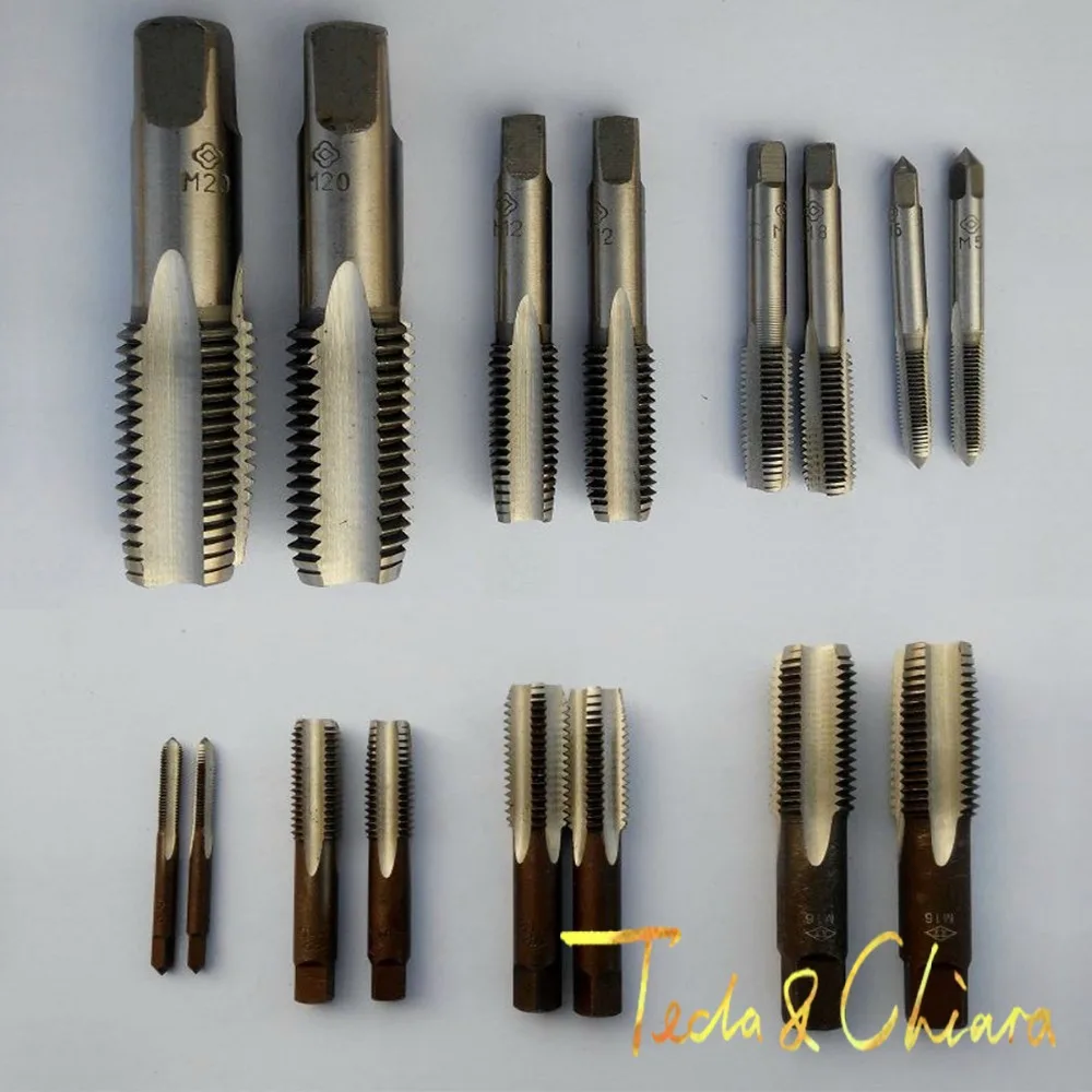 

1Set New 14mm 14 x 1.25 Metric Taper and Plug Tap M14 x 1.25mm Pitch For Mold Machining Free shipping
