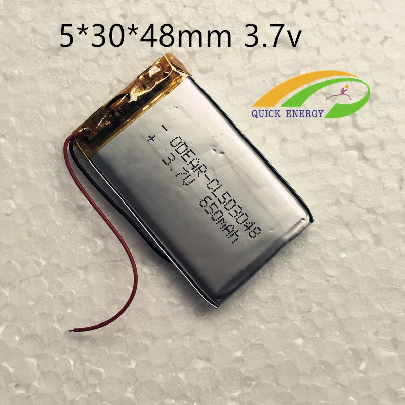 503048mm 3.7 В 650 (мАч) литий-полимерная батарея литиевая | Электроника