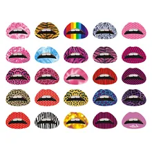 10 шт. модные игрушки для девочек водонепроницаемые разноцветные наклейки в виде губ в случайном цвете