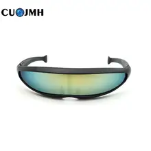 Солнцезащитные очки с защитой от ультрафиолета, индивидуальные зеркальные линзы, костюм, очки, вечерние, маска, украшение, соединенные линзы, очки