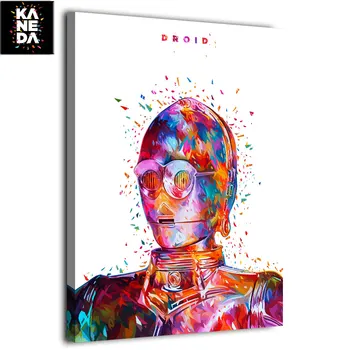

1 piece HD printed canvas art painting Star War Droid C-3PO picture by KANEDA Alessandro Pautasso wall art movie poster F1902