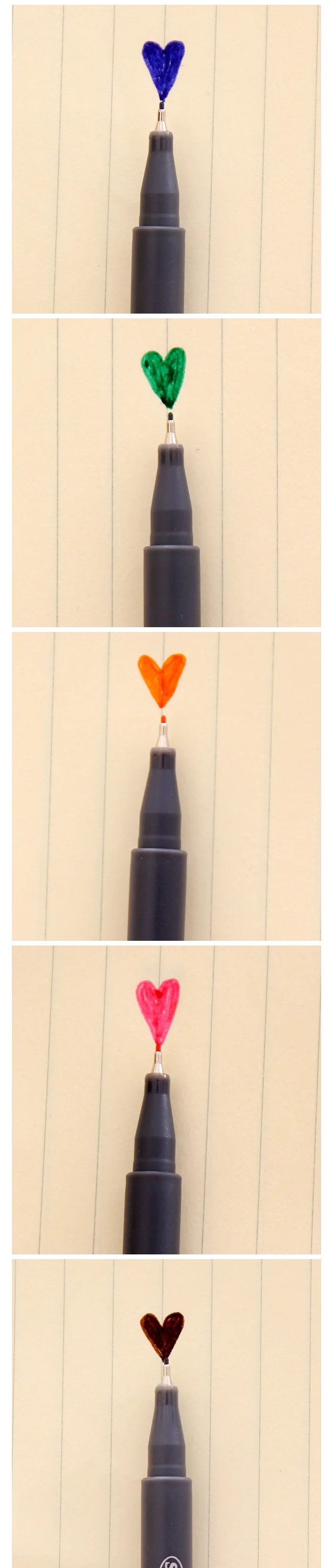 10 цветов/лот милые маркерные ручки DIY линейная ручка для рисования граффити фотоальбом скрапбукинг дневник художественные школьные принадлежности