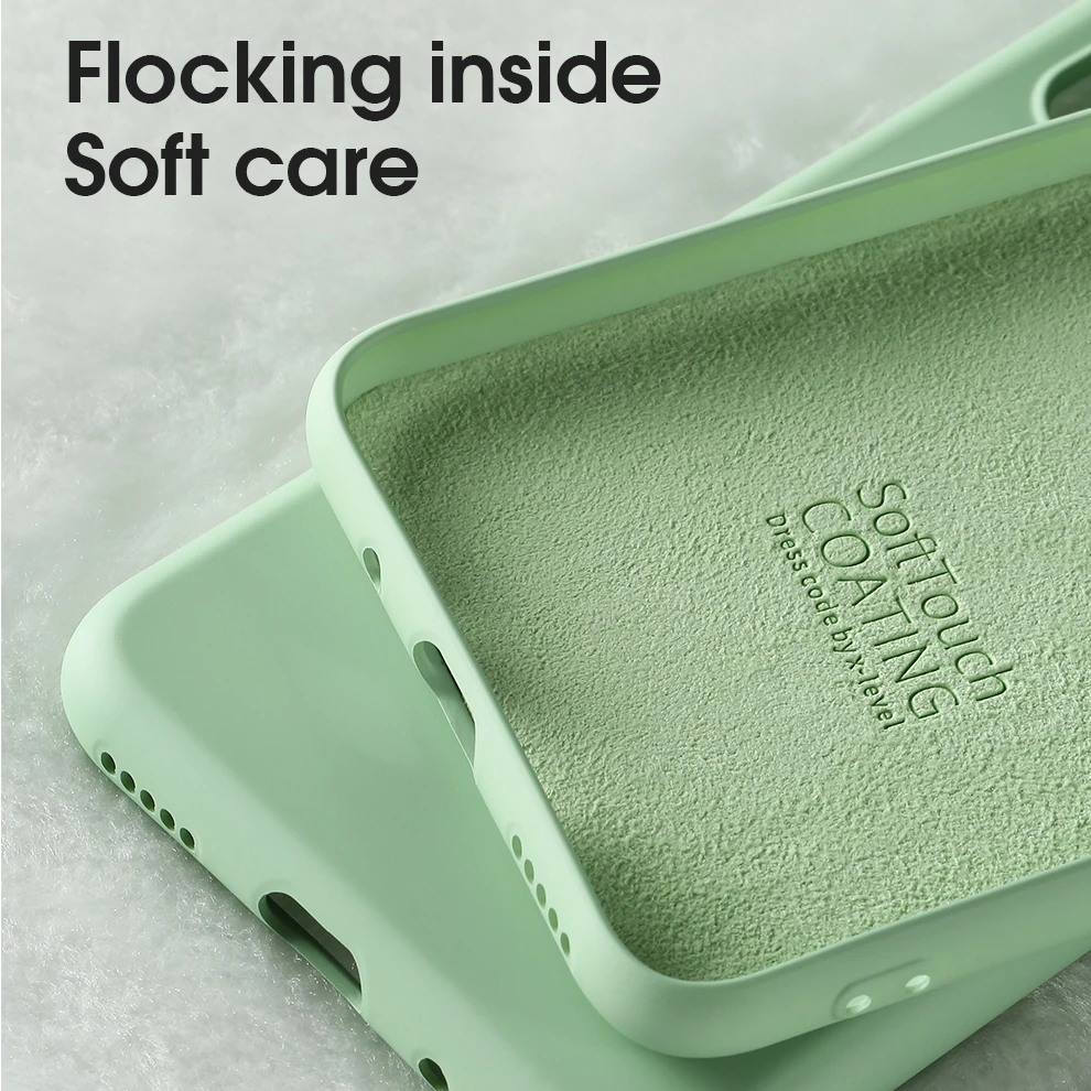 

For Huawei Honor 20 Pro 20 Lite Case Liquid Silicone Rubber Super fiber Soft smooth all inclusive For Honor 20i 10i Back cover