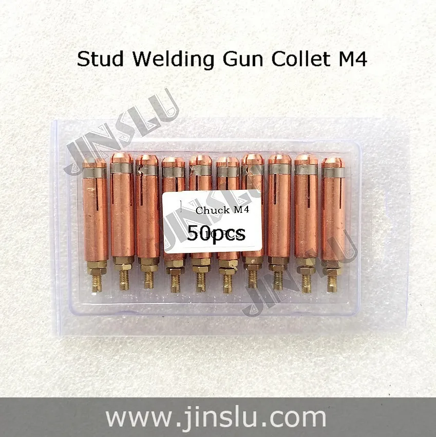 

Collet M4 for Capacitor Discharge CD Stud Welding Gun Welding Torch for Stud Welding 50pcs JINSLU