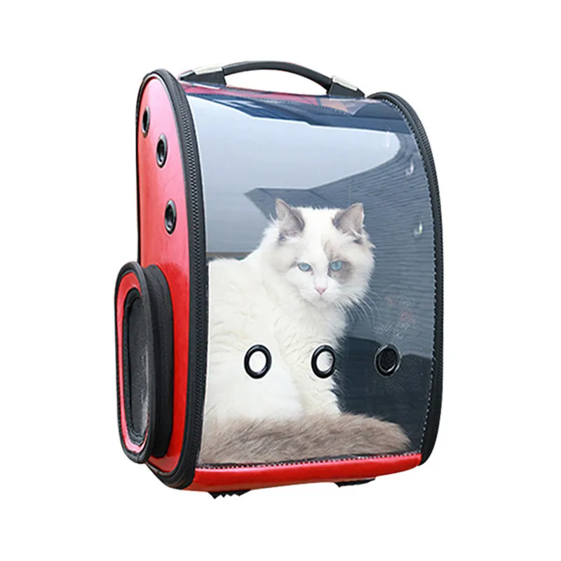 

2019 fashion animal carrier for large cat Outdoor Carrying Backpack Space Capsule Pet Carrier Transparent Waterproof AprT5