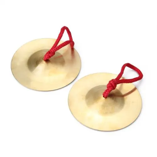 Free shipping Pair Musical Instrument Durable Brass Cymbals Percussionin Gong & Cymbals from