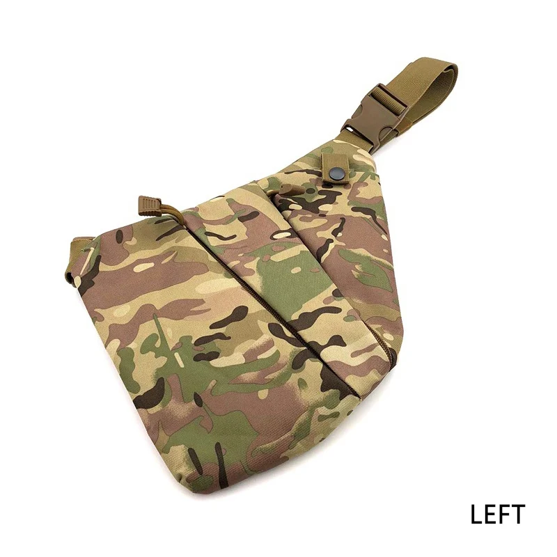Мужская нейлоновая тактическая нагрудная сумка-мессенджер сумка через плечо многофункциональная Левая Правая Противоугонная сумка через плечо Sac De Sport XA696WA - Цвет: CP-left