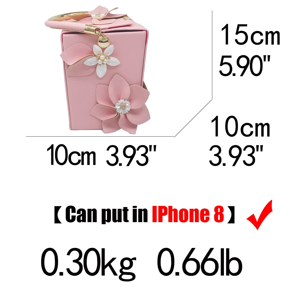 Boutique De FGG Unique Design Gift Box Shape Women Flower Clutch Evening Tote Bag Floral Beaded Wedding Handbag Purse Ladies Bag