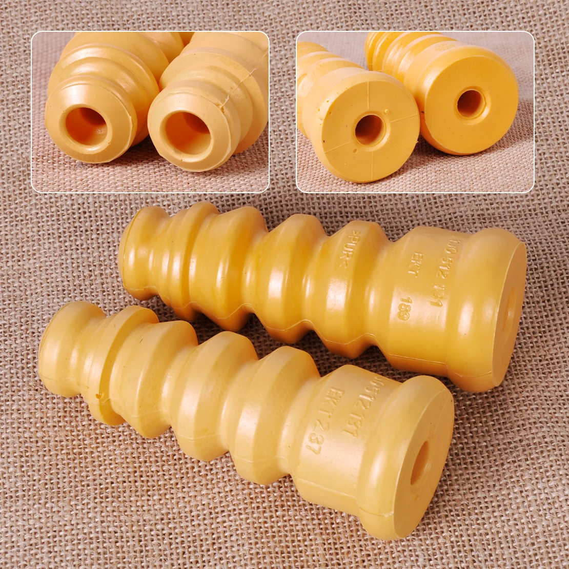 

CITALL 2pcs Rear Shock Bump Stop 1J0512131 1J0 512 131 Fit for VW Golf Jetta Mk4 Beetle Audi A3 Skoda Octavia Seat Toledo Leon