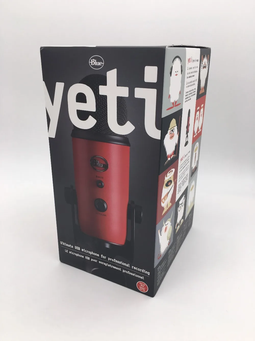 Синий Yeti studio USB конденсаторный микрофон для прямого вещания и записи с внутренней звуковой картой plug and play