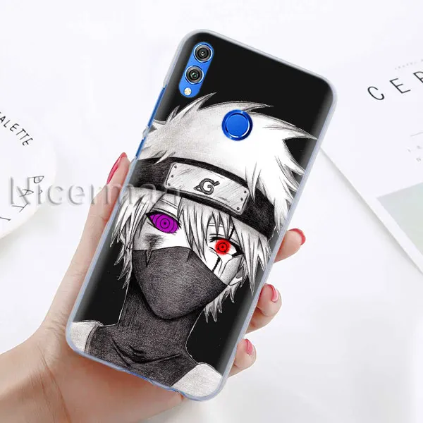 A-02 Чехол для телефона для Honor Y9 Y7 Y5 Y6 Y9 Honor 10 20 Lite 8X 8A Play прозрачный Чехол аниме Наруто Хатаке Какаши - Цвет: A-02