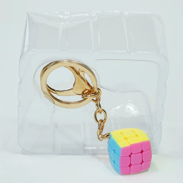 YJ Keychain 3x3 20mm Magic Cube Keychain Speed Cube Puzzle Neo Cubo Magico Learning Educational Toys For Children Boys 2